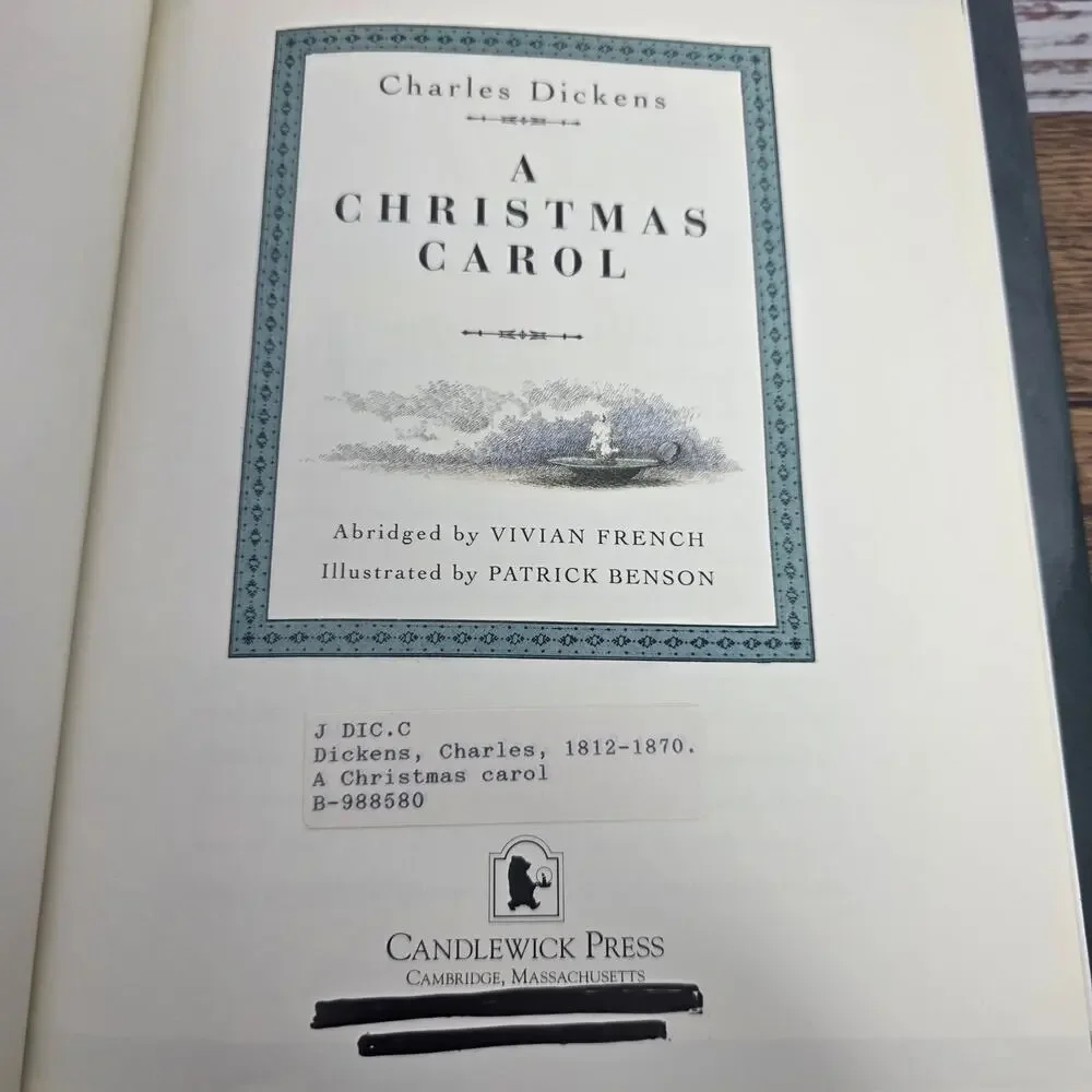 A Christmas Carol- Charles Dickens/Vivian French/ Patrick Benson 1992